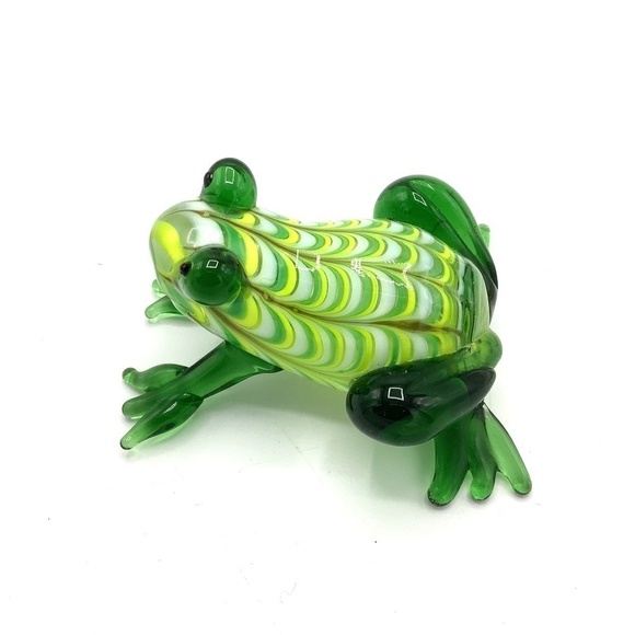 Handmade Glass Frog Trinket Figurine - Picture 6 of 11